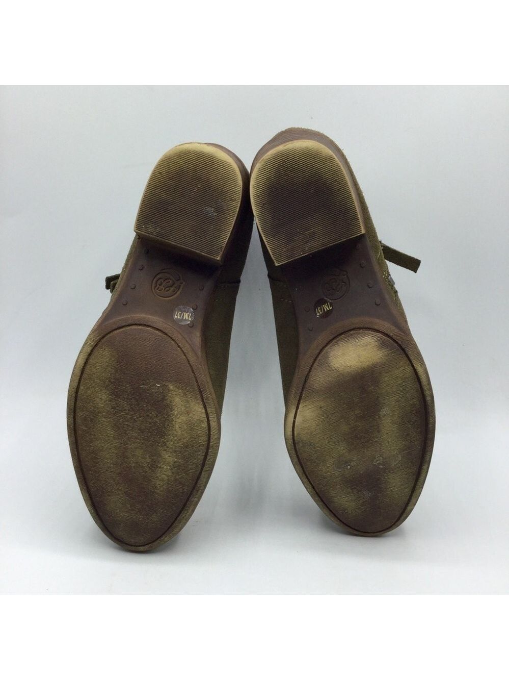 Lucky Brand Brielley2 Oiled Suede Ankle Boots Booties Size 7M - Picture 8 of 12
